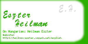 eszter heilman business card